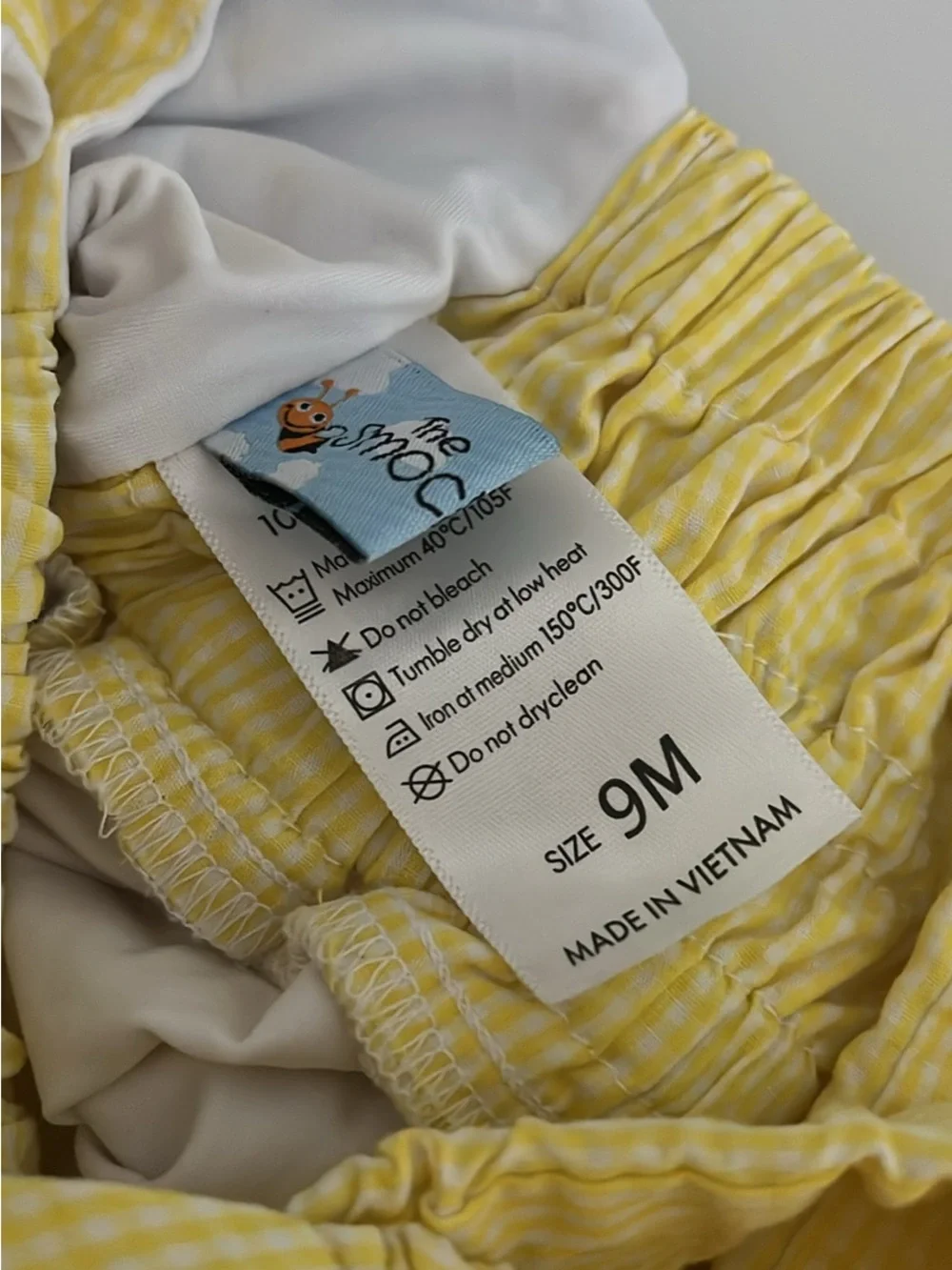Yellow Whale Smocked One-Piece Swimsuit for Kids